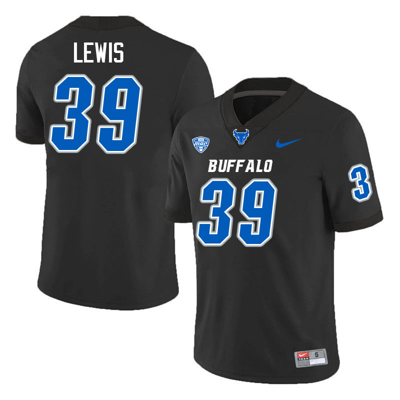 Cam Lewis UB Bulls Jersey,University Of Buffalo Bulls #39 Cam Lewis Jersey Youth-Black